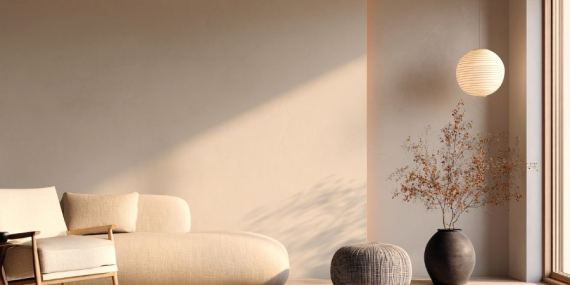 Açık Gri Salon Dekorasyonu